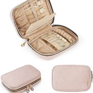 Travel Jewelry Organizer Case-Small-Soft Pink-Bag Smart